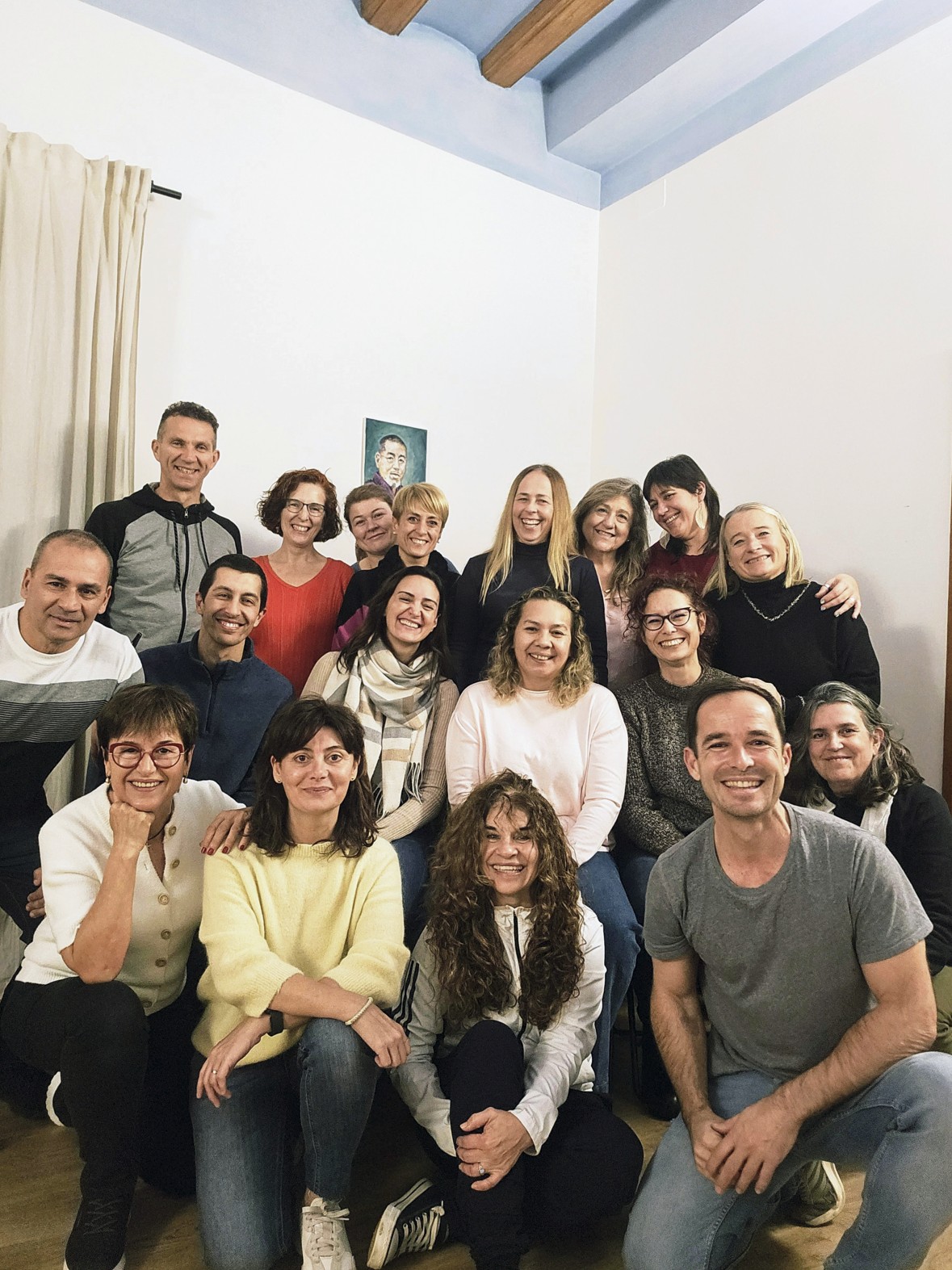 Alumnos de Reiki Lloret durante una jornada de prácticas